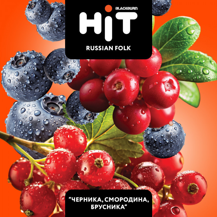 Табак Black Burn HiT 30 гр - Russian Folk  (черника, смородина, брусника)