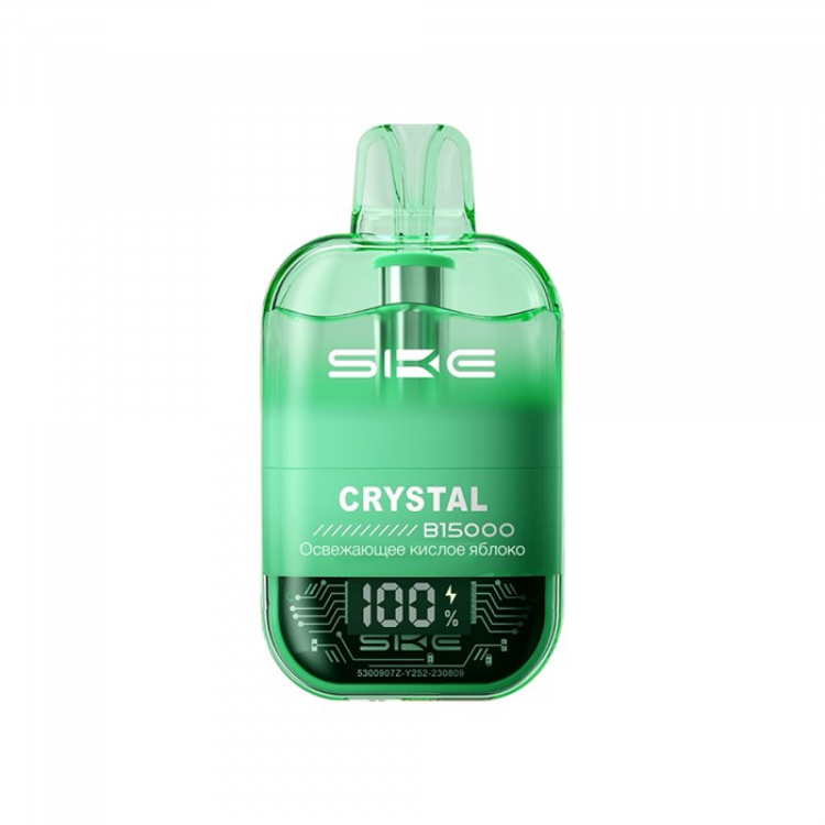 Одноразовая электронная сигарета SKE Crystal Bi 15000 - Кислое Яблоко