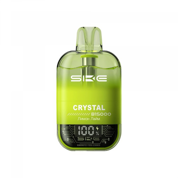 Одноразовая электронная сигарета SKE Crystal Bi 15000 - Лимон Лайм