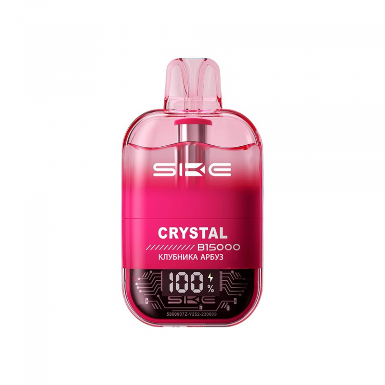 Одноразовая электронная сигарета SKE Crystal Bi 15000 - Клубника Арбуз