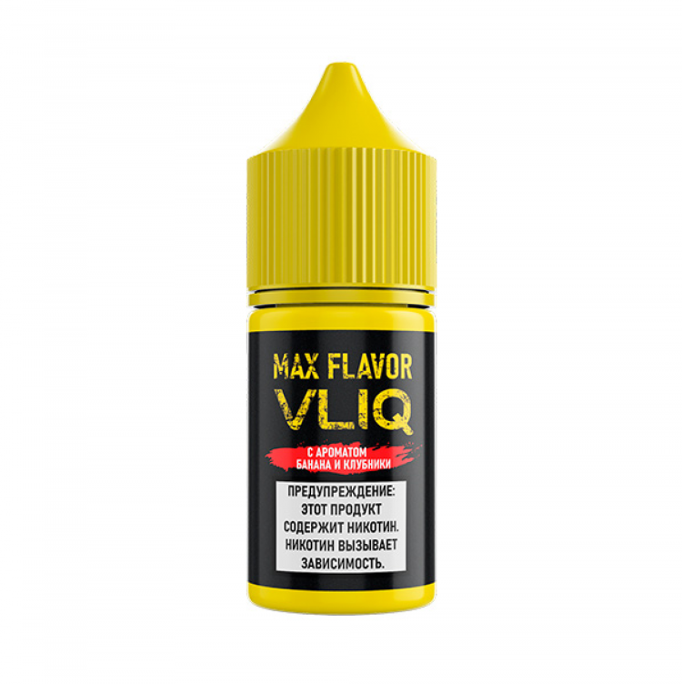 (М) Жидкость VLIQ Max Flavor Salt - Банан с Клубникой 10 мл (18 мг)